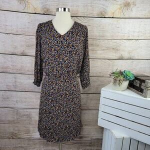 Market & Spruce Stitch Fix Isabel Long Sleeve Button Detail Floral Print Size 1X